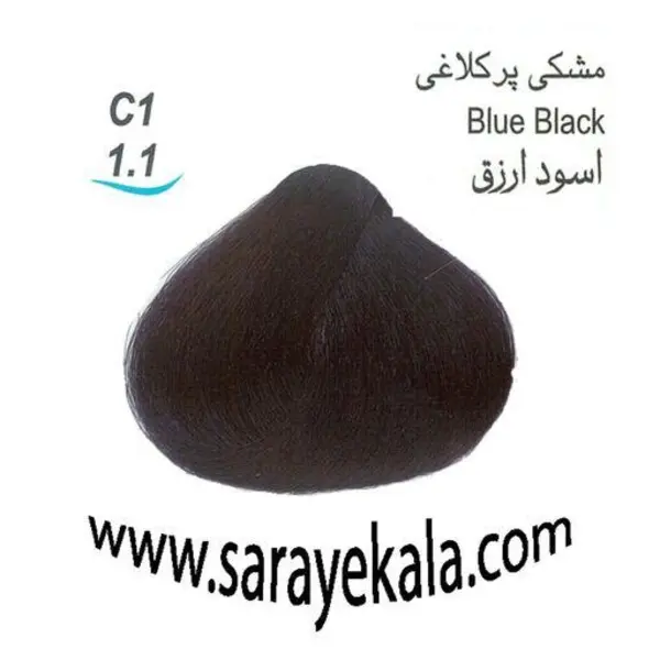 رنگ مو لورینت  شماره C1 حجم 100 میلی لیتر رنگ مشکی پر کلاغی - 4