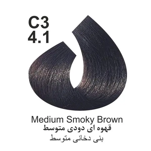 رنگ مو کاترومر شماره C3 حجم 100 میلی لیتر رنگ قهوه ای دودی متوسط - 4