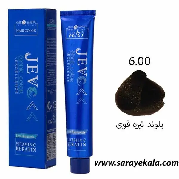 رنگ مو جوو مدل Excellence شماره 6.00 حجم 100 میلی لیتر رنگ بلوند تیره - 3