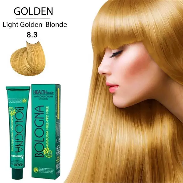 رنگ مو بلونیا سری golden شماره 8.3 حجم 100 میلی لیتر رنگ بلوند طلایی روشن - 4