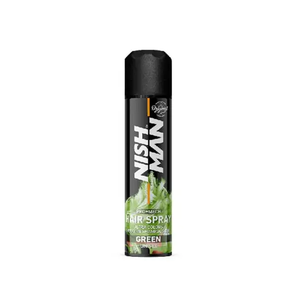 اسپری رنگ مو نیشمن سبز مدل green حجم 150 میلی لیتر - 2