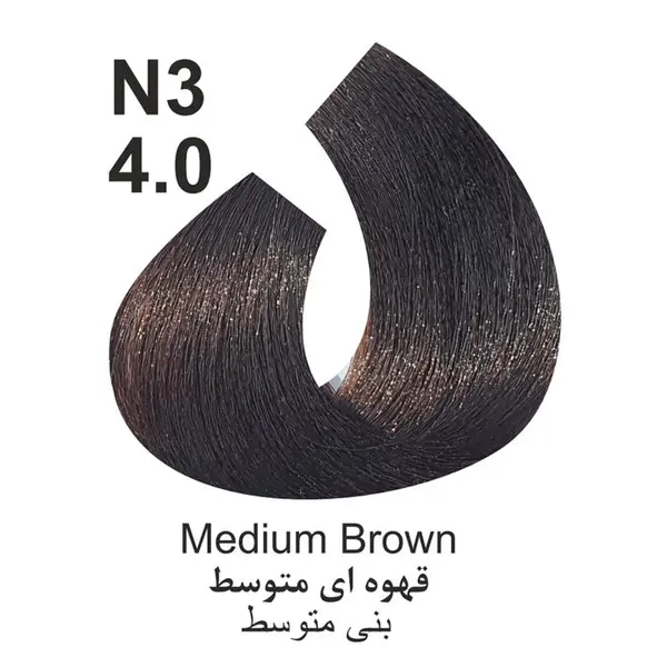 رنگ موی کاترومر KATROMER ، شماره ۴٫۰ قهوه ای متوسط N3 - 2