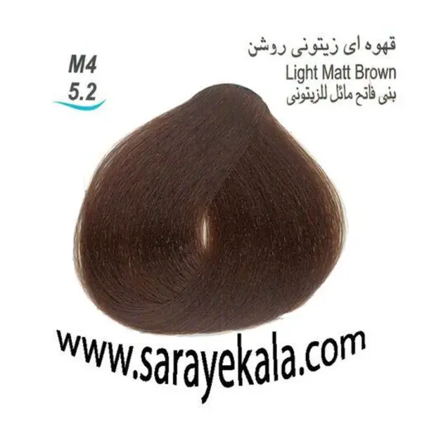 رنگ مو لورینت ۱۰۰میل کراتینه قهوه ای زیتونی روشن M4-5.2 - 3