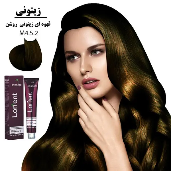 رنگ مو لورینت ۱۰۰میل کراتینه قهوه ای زیتونی روشن M4-5.2 - 5