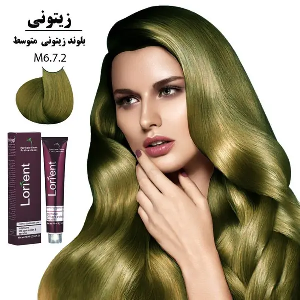 رنگ مو لورینت شماره M6 حجم 100 میلی لیتر رنگ بلوند زیتونی متوسط - 4