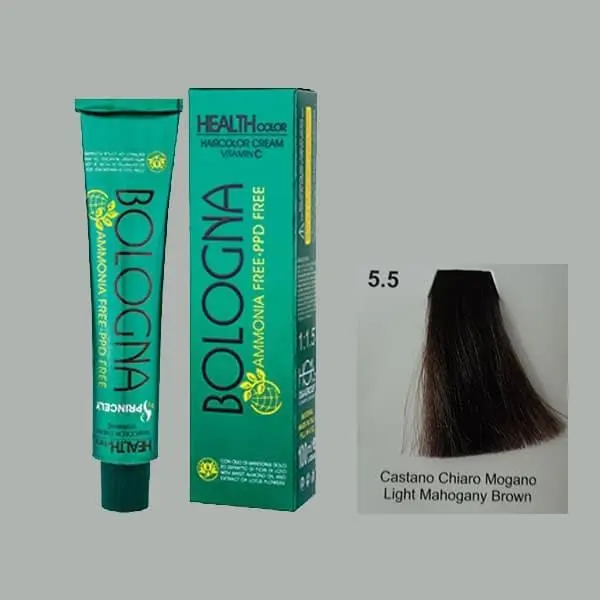 رنگ مو بلونیا سری mahogany شماره 5.5 حجم 100 میلی لیتر رنگ ماهاگونی روشن - 4