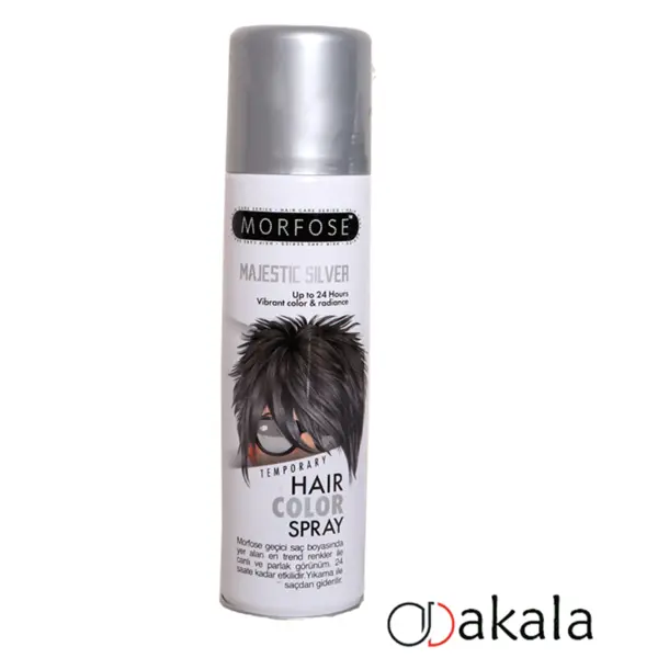 اسپری رنگ مو مورفوس مدل Majestic حجم 150 میلی لیتر رنگ نقره ای - 3