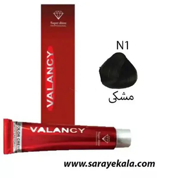 رنگ مو والانسی سری طبیعی مدل مشکی شماره N1 - 4