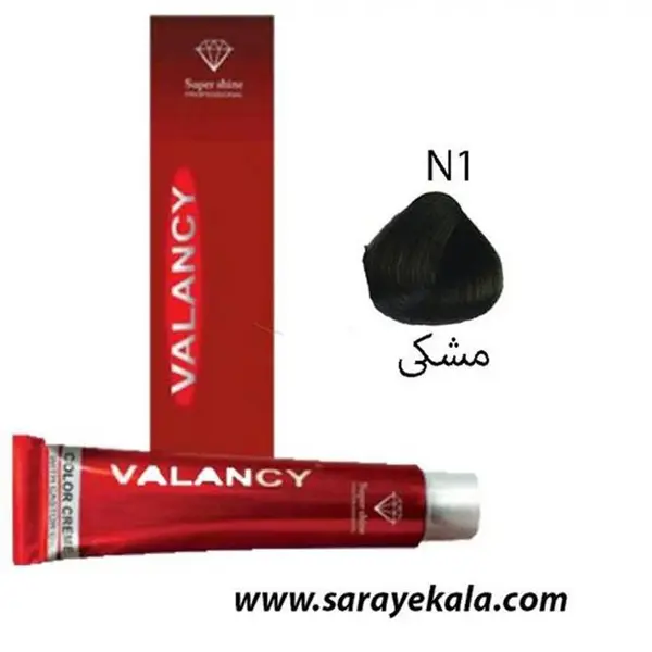 رنگ مو والانسی سری طبیعی مدل مشکی شماره N1 - 5