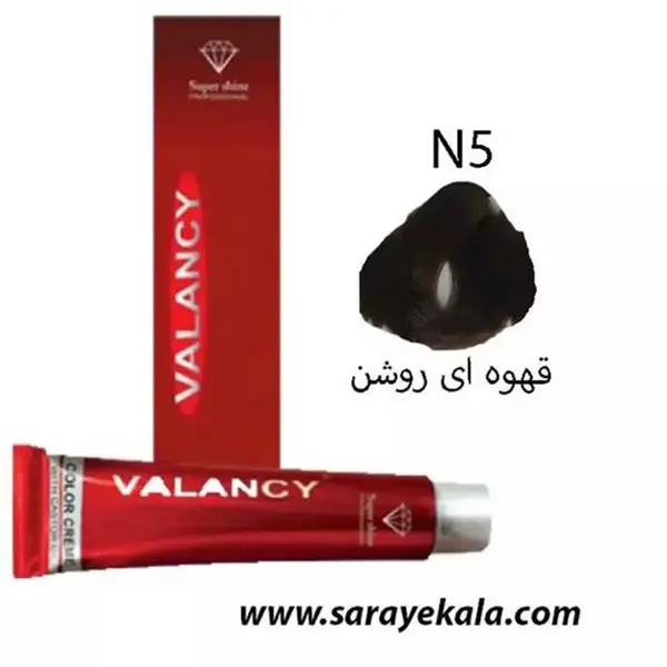 رنگ مو والانسی سری طبیعی مدل قهوه ای روشن شماره N5 - 3