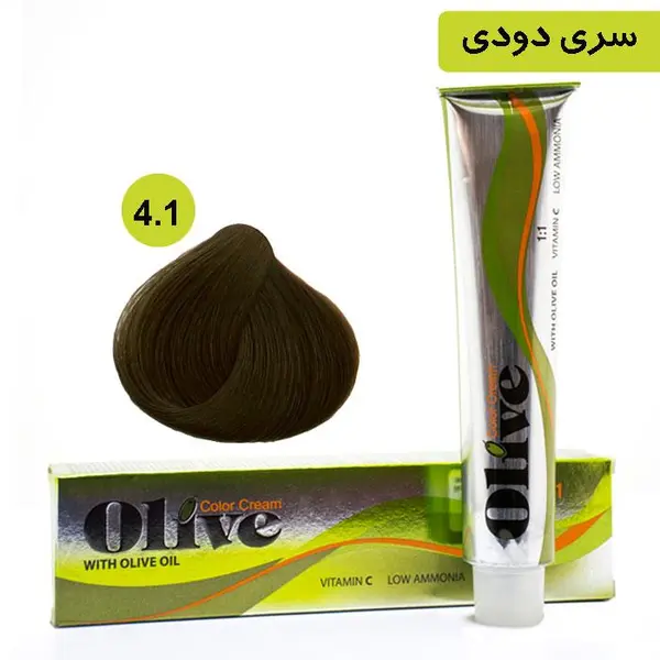 رنگ موی الیو سری دودی شماره Olive 4.1 - 6