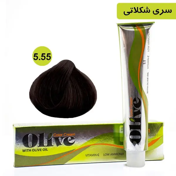 رنگ موی الیو سری شکلاتی شماره Olive 5.55 - 4