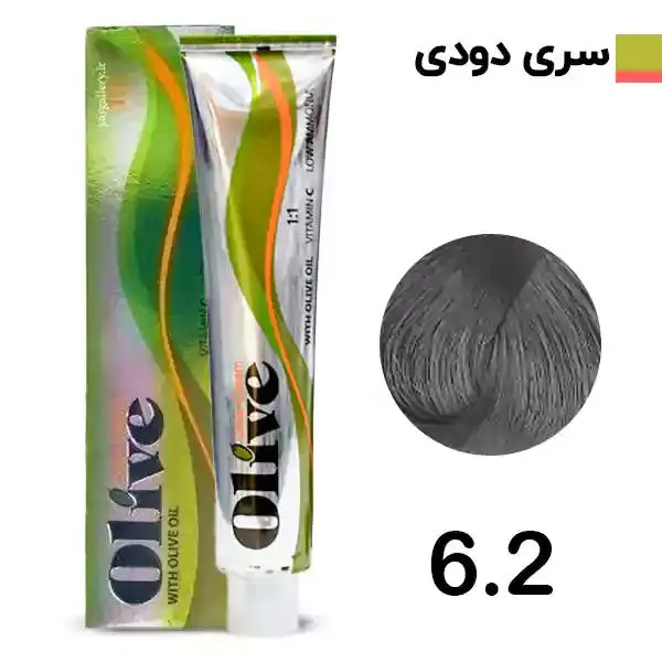 رنگ موی الیو سری خاکستری شماره Olive 6.2 - 3