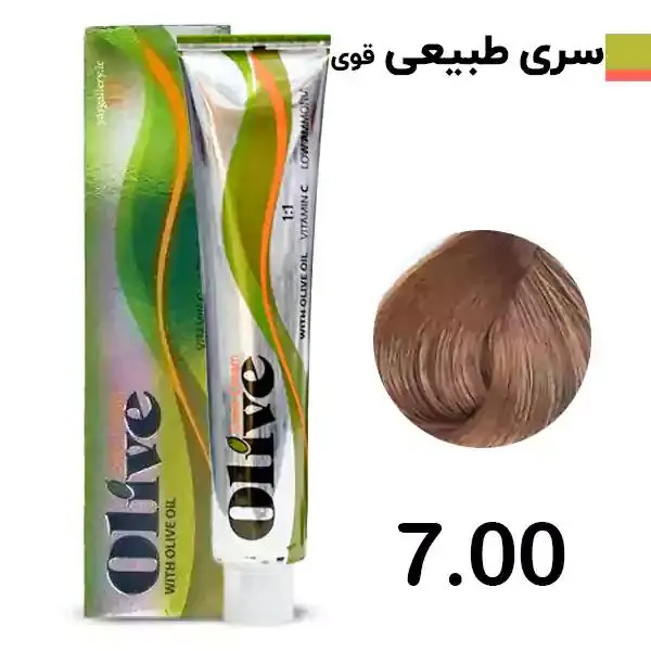 رنگ موی الیو سری طبیعی قوی شماره Olive 7.00 - 4