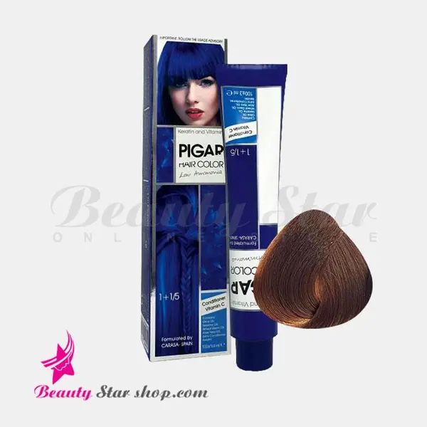 رنگ مو پیگار PIGAR، شماره Te6-7.732 چای سرد حجم 100 میلی لیتر - 6