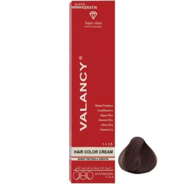 رنگ مو والانسی سری کاکائویی مدل قهوه ای کاکائویی تیره شماره R3 - 6
