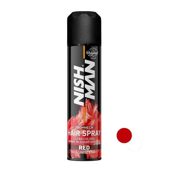 اسپری رنگ مو نیشمن قرمز مدل red حجم 150 میلی لیتر - 2
