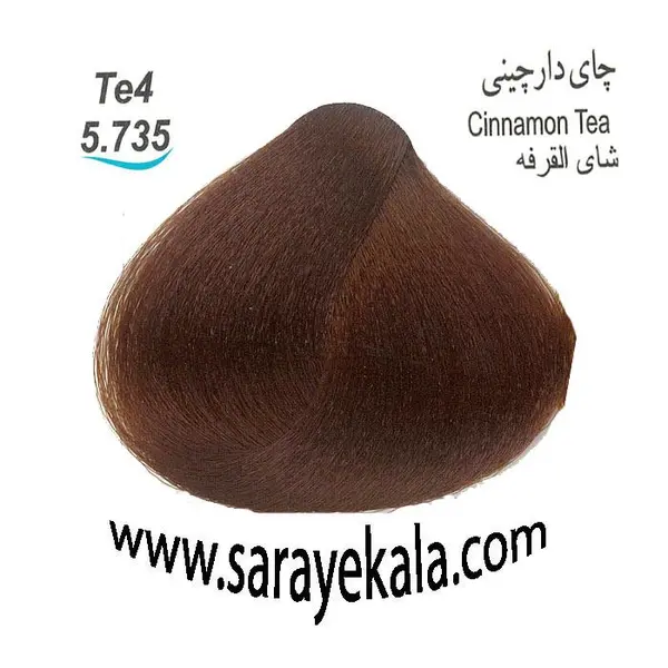 رنگ مو آرکیا چای دارچینی Te4 به شماره 5.735 در حجم 100 میل به قیمت عمده - 2