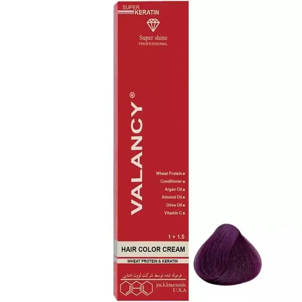 رنگ مو والانسی سری شرابی مدل شرابی روشن شماره V5 - 4