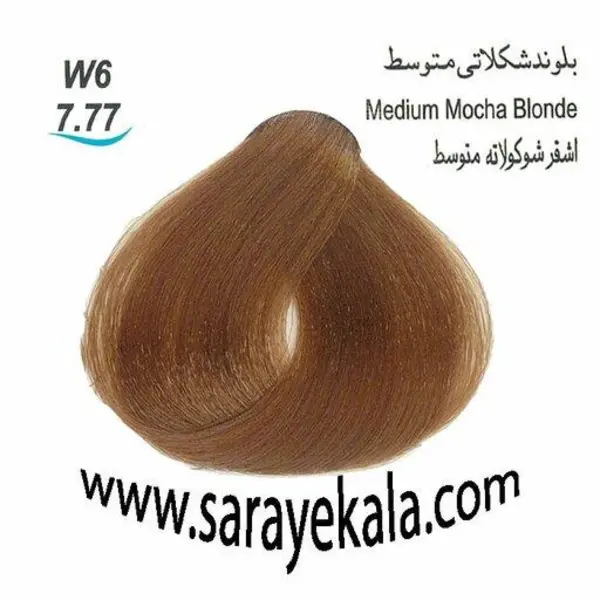 رنگ مو لورینت شماره W6 حجم 100 میلی لیتر رنگ بلوند شکلاتی متوسط - 4