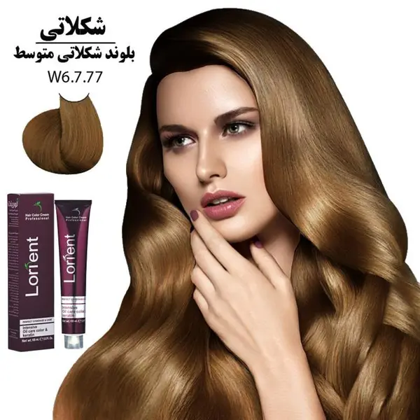رنگ مو لورینت شماره W6 حجم 100 میلی لیتر رنگ بلوند شکلاتی متوسط - 5