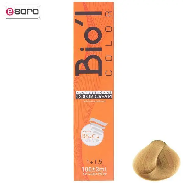 رنگ مو بیول شماره 10.0 حجم 100 میلی لیتر رنگ بلوند پلاتینه طبیعی - 4