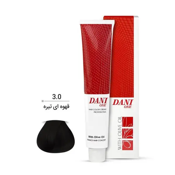 رنگ موی دنی وان سری طبیعی 100 میل- شماره 3.0 قهوه ای تیره - 5