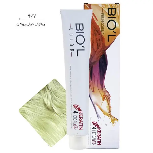 رنگ مو 100 میل بیول شماره 6.7 سری زیتونی رنگ بلوند زیتونی تیره - 6