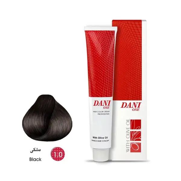 رنگ موی دنی وان شماره 1.0 سری طبیعی رنگ مشکی 100 میل - 6