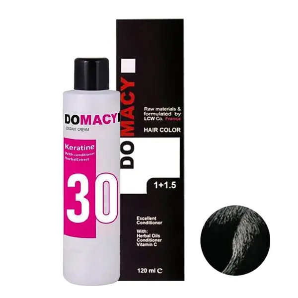 رنگ مو دوماسی سری دودی شماره 3.1 حجم 120 میلی لیتر رنگ قهوه ای دودی تیره - 2