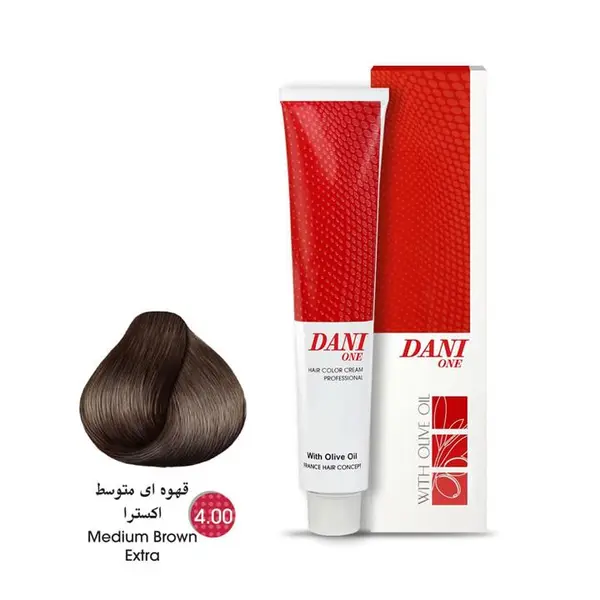 رنگ مو دنی وان شماره 4٫00 حجم 100 میلی لیتر رنگ قهوه ای متوسط - 3