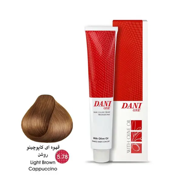 رنگ مو دنی وان شماره 5٫78 حجم 100 میلی لیتر رنگ قهوه ای کاپوچینو روشن - 4