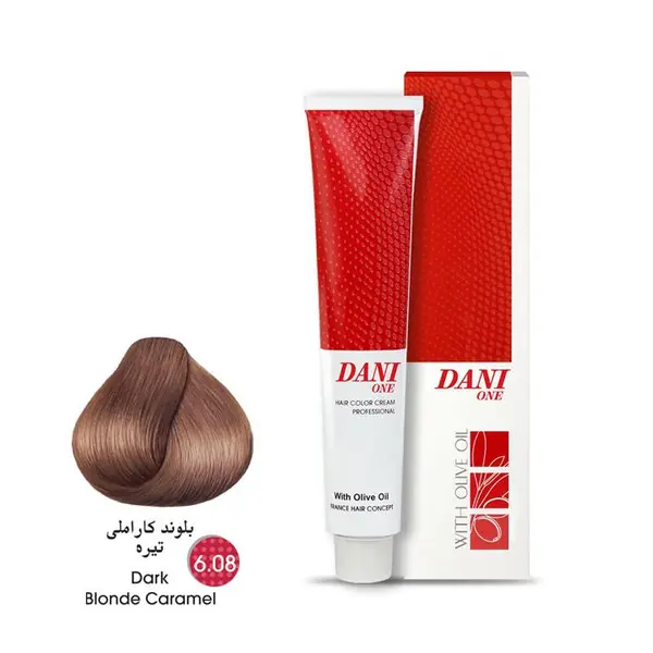 رنگ مو دنی وان شماره 6.08 حجم 100 میلی لیتر رنگ قهوه ای تیره - 6