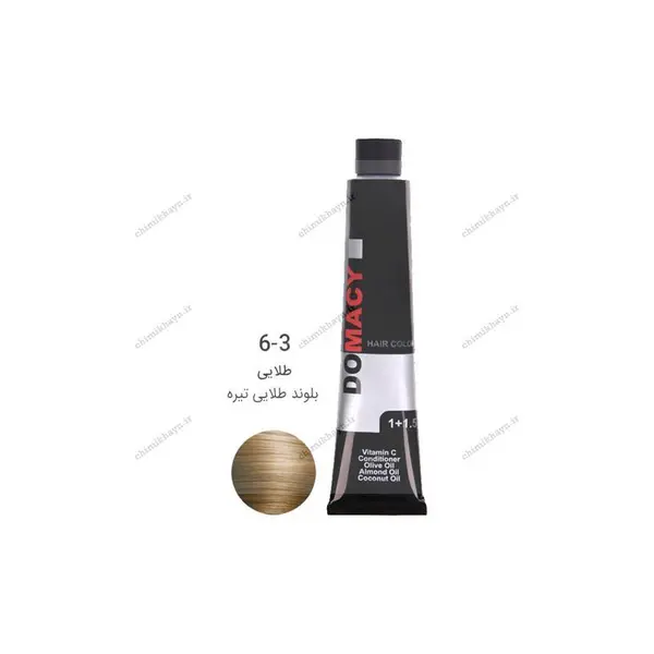 رنگ مو دوماسی سری طلایی شماره 6.3 حجم 120 میلی لیتر رنگ بلوند طالایی تیره - 6