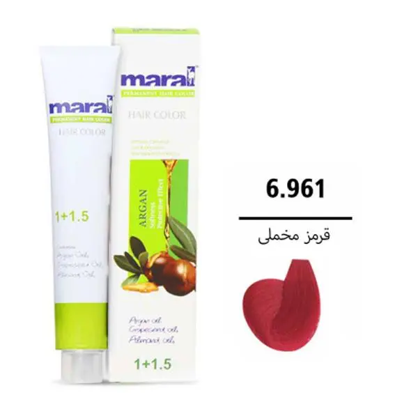 رنگ مو مارال مدل 6.961 حجم 100 میلی لیتر رنگ قرمز مخملی - 6