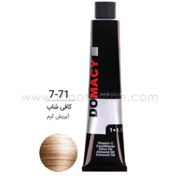 رنگ مو دوماسی سری کافی شاپ مدل آیریش کرم شماره 7.71 حجم 120 میلی لیتر رنگ نسکافه‌ای - 4