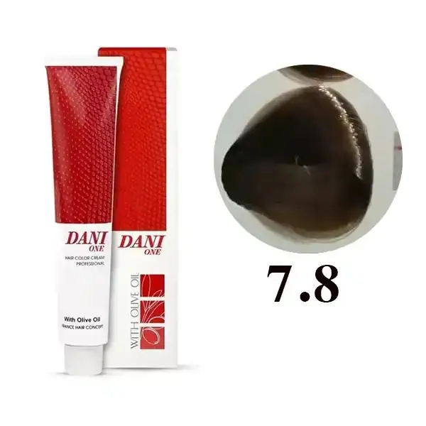 رنگ مو دنی وان شماره 7.8 حجم 100 میلی لیتر رنگ شکلاتی قهوه ای - 5