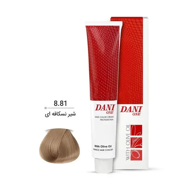 رنگ مو دنی وان شماره 8٫81 حجم 100 میلی لیتر رنگ نسکافه ای - 6
