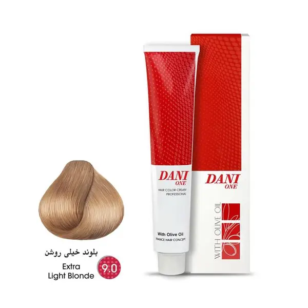رنگ مو دنی وان شماره 9.0 حجم 100 میلی لیتر رنگ بلوند خیلی روشن - 6