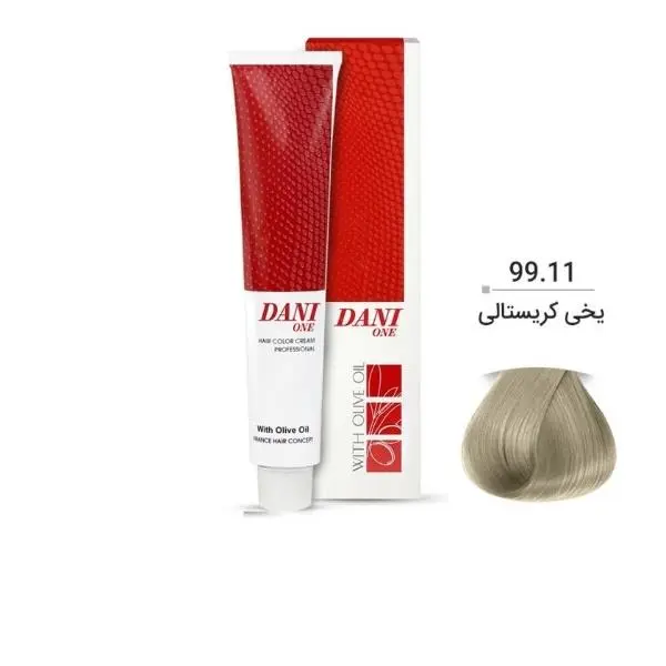 رنگ مو دنی وان شماره 99.11 حجم 100 میلی لیتر رنگ یخی
