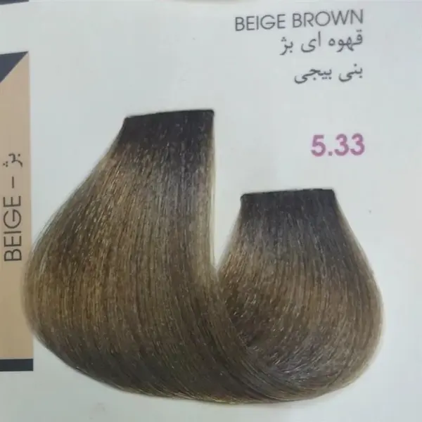 رنگ مو آلبورا مدل carasa شماره 5.33 حجم 100 میلی لیتر رنگ قهوه ای بژ - 3