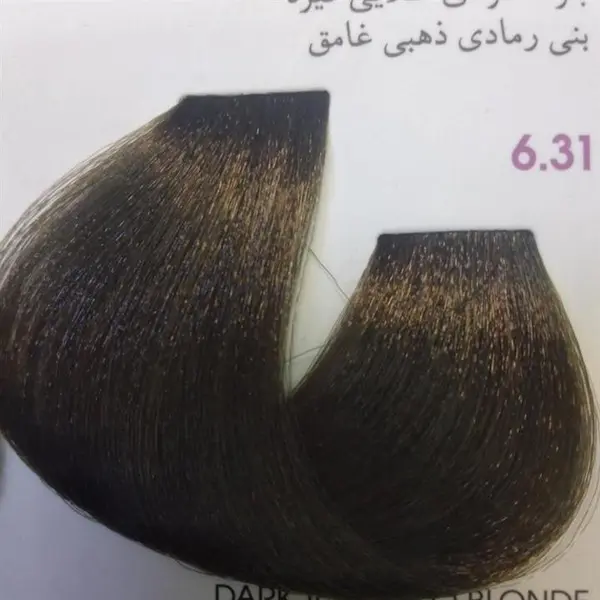 رنگ مو آلبورا مدل carasa شماره 6.31 حجم 100 میلی لیتر رنگ بلوند دودی طلایی تیره - 4