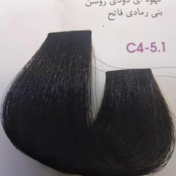 رنگ مو آلبورا مدل carasa شماره c4-5.1 حجم 100 میلی لیتر رنگ قهوه ای دودی روشن - 4