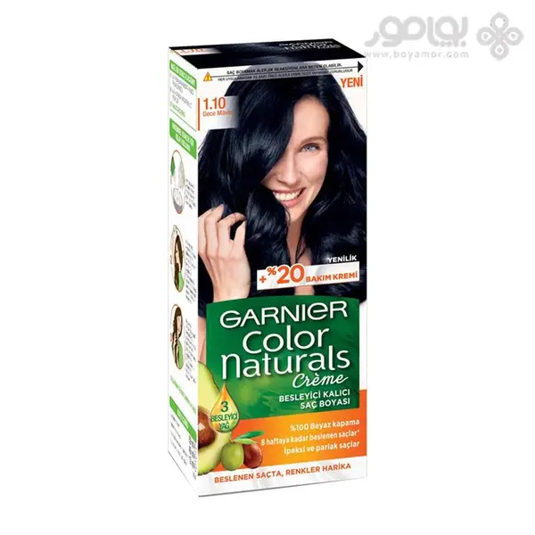 کیت رنگ مو گارنیر سری Color Naturals شماره 1.10 - 3
