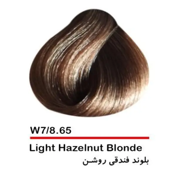 رنگ مو بیول سری HAZELNUT شماره 6.24 حجم 100 میلی لیتر رنگ بلوند فندوقی تیره - 4