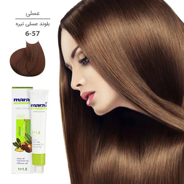 رنگ مو مارال maral بلوند عسلی تیره شماره 57-6