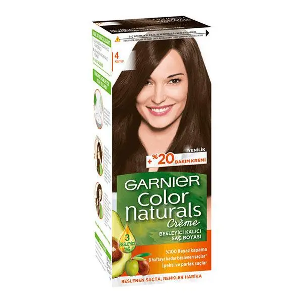 کیت رنگ مو گارنیر سری Nutrisse Ultra Creme شماره 4 پایه رنگ قهوه ای - 2