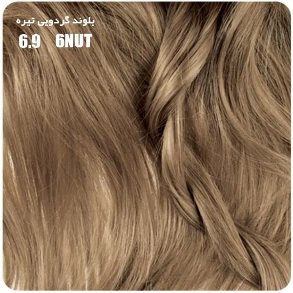 رنگ مو بیول سری WALNUT شماره 6.9 حجم 100 میلی لیتر رنگ بلوند گردویی تیره - 6