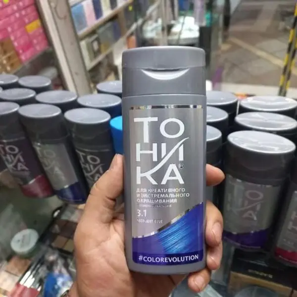 شامپو رنگ تونیکا شماره 3.1 رنگساژ اصل روسیه tonika شامپو رنگ آبی - 6
