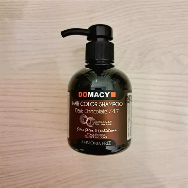شامپو رنگساژ دوماسی شماره 4.7 حجم 300 میلی لیتر رنگ قهوه ای شکلاتی - 3